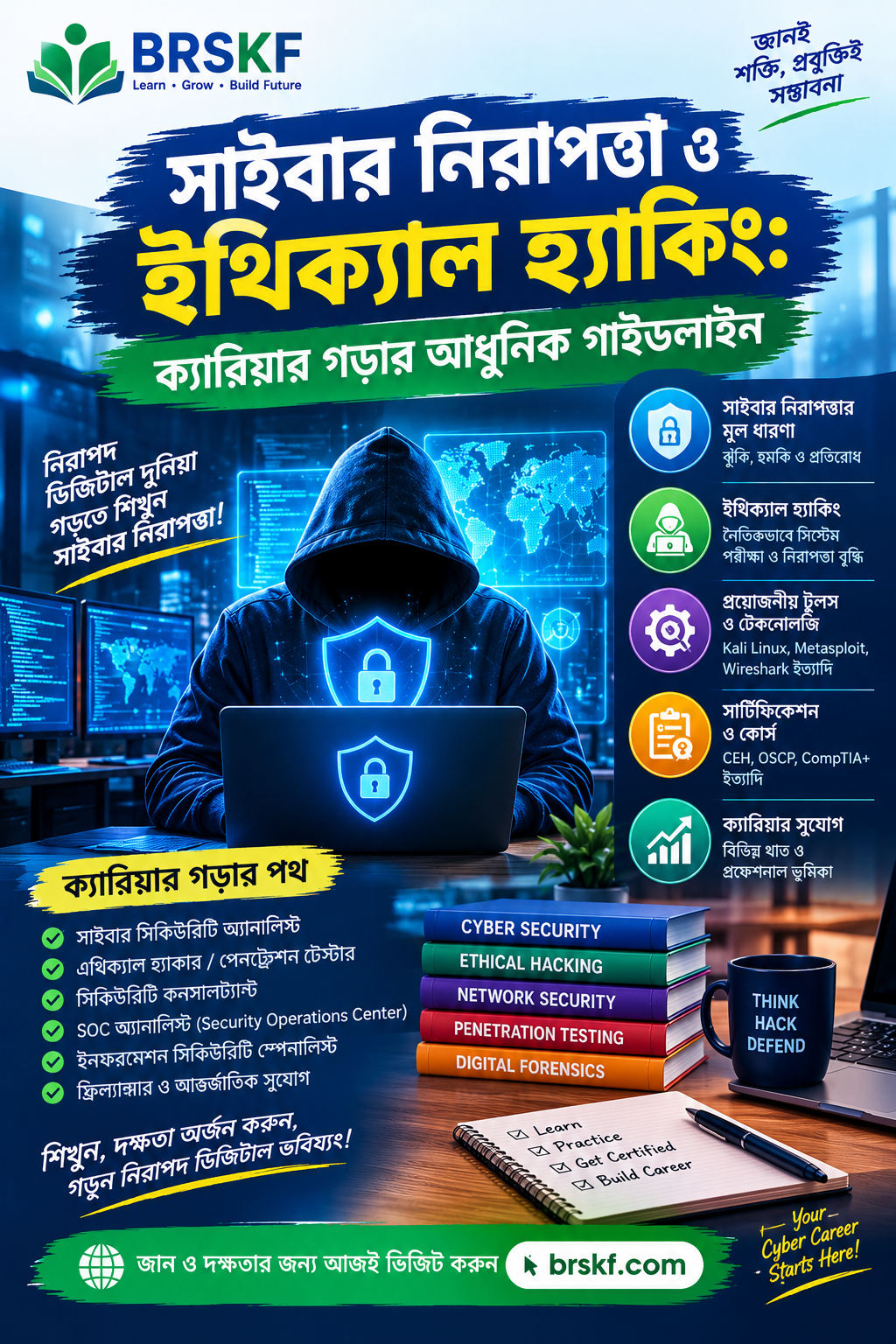 সাইবার নিরাপত্তা ও ইথিক্যাল হ্যাকিং: ক্যারিয়ার গড়ার আধুনিক গাইডলাইন